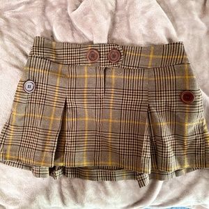 Xhilaration plaid pleated school girl skirt